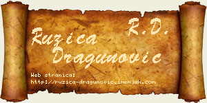 Ružica Dragunović vizit kartica